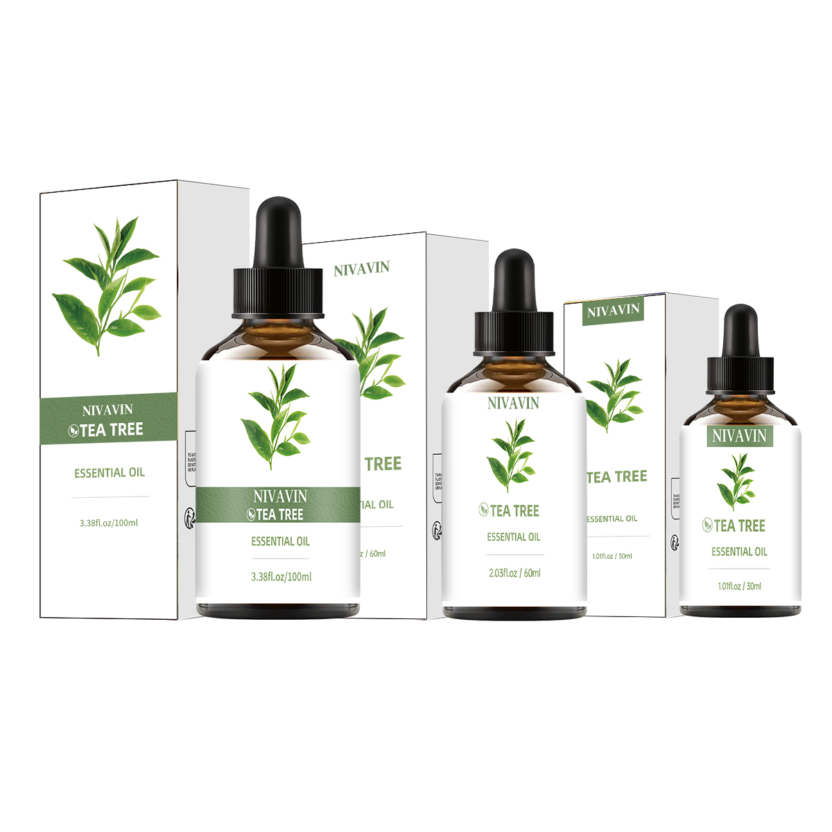 Home Fragrance Co - NIVAVIN 30ml/60ml/100ml Tea Tree Oil, naturally