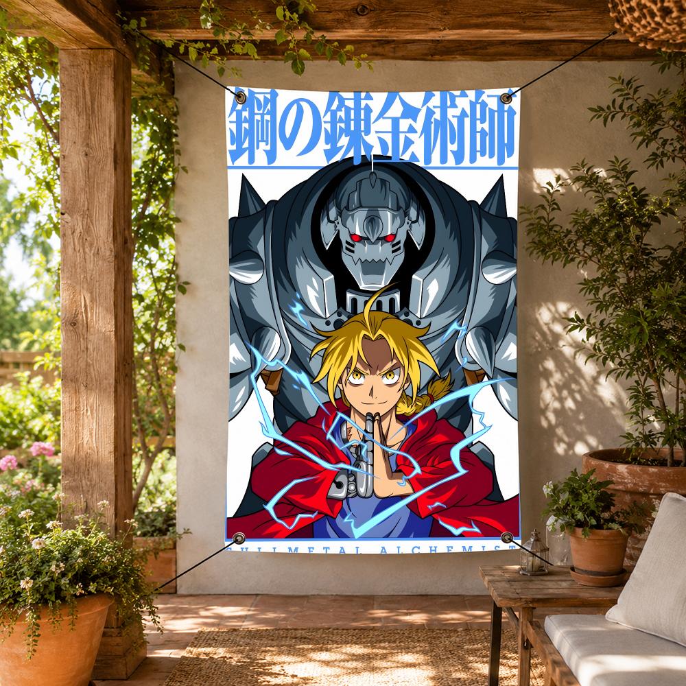 Home Garden Alchemist - Anime F-Fullmetal Alchemist Flags Decorative Flag