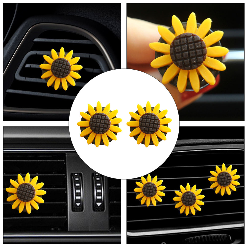 2Pcs Sunflower Car Aromatherap - đánh giá và giá Home Fragrance Items